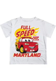 Vive La Fete Maryland Terrapins Youth White Full Speed Short Sleeve T-Shirt
