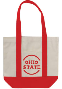 Ohio State Buckeyes White Mini Canvas Tote