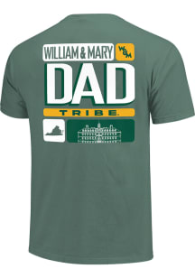 William & Mary Tribe Green Campus Squares - Dad Short Sleeve T Shirt