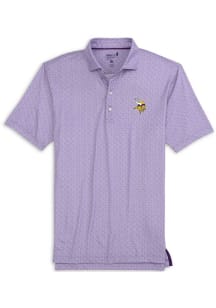 Johnnie O Minnesota Vikings Mens Purple Hinson Short Sleeve Fashion Polo