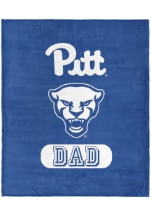 Pitt Panthers Dad Silk Touch Fleece Blanket - Navy Blue