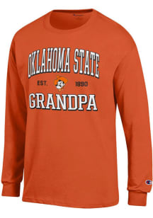 Champion Oklahoma State Cowboys Orange Est. Date Grandpa Jersey Long Sleeve T Shirt