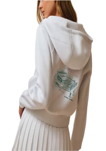 Greyson Michigan State Spartans Womens White Kristina Long Sleeve Full Zip Jacket