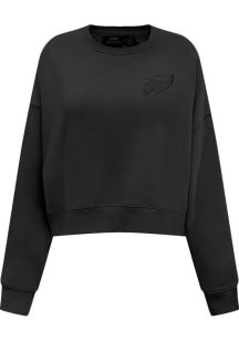 Pro Standard Detroit Red Wings Womens Black Neutral Crew Sweatshirt