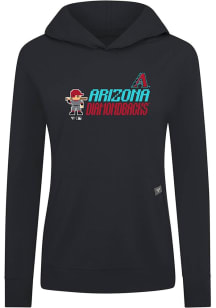 Levelwear Arizona Diamondbacks Womens Black Relay 8-Bit Baseball Hooded Sweatshirt