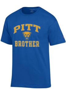 Champion Pitt Panthers Blue Number One Brother Short Sleeve T Shirt