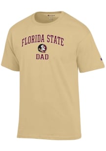 Champion Florida State Seminoles Gold Arch Logo Dad Jersey Short Sleeve T Shirt