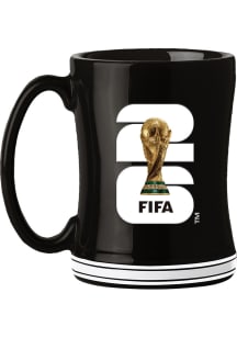 FIFA 2026 World Cup  14oz Relief Ceramic Mug - Black