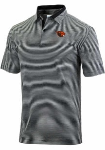 Columbia Oregon State Beavers Mens Black Heat Seal Golden Hills Short Sleeve Polo