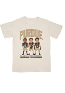Campus Ink Purdue Boilermakers Youth Ivory Caricature Player Tee