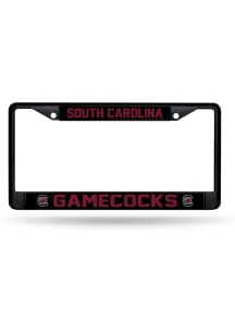 South Carolina Gamecocks Black Insert Team Logo License Plate Frame - Black