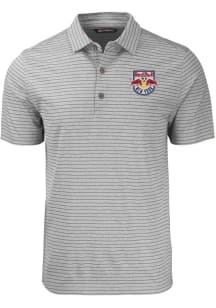 Cutter and Buck New York Red Bulls Mens Graphite Forge Stripe Short Sleeve Polo