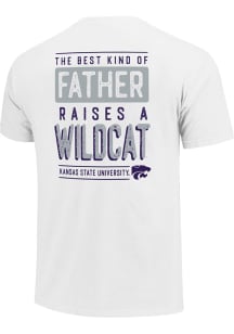 K-State Wildcats White Best Kind Of Father Short Sleeve T Shirt