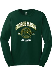 Summit Sportswear George Mason University Green Alumni Wreath Long Sleeve T Shirt