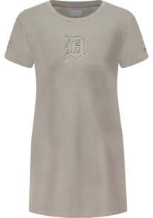 Pro Standard Detroit Tigers Toddler Girls Tan Neutral Short Sleeve Dress
