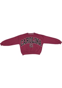 Pressbox South Carolina Gamecocks Womens Garnet Janise Crew Sweatshirt
