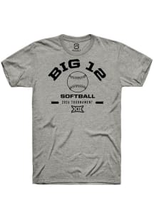 Summit Sportswear Big 12 Grey 2026 Softball Championship Short Sleeve T Shirt