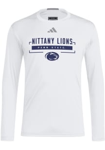 Adidas Penn State Nittany Lions White D4T Long Sleeve T-Shirt