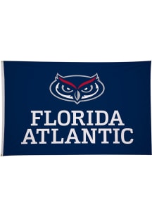 Florida Atlantic Owls 5' x 8' Silk Screen Grommet Flag - Navy Blue