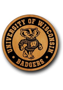 Wisconsin Badgers Wood Magnet