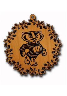 Wisconsin Badgers Wood Wreath Decor