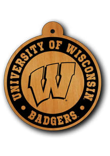 Wisconsin Badgers Wood Logo Decor