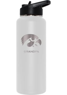 Iowa Hawkeyes Grandpa 34oz Stainless Steel Bottle - White