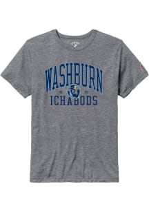 Washburn Ichabods Grey All American Oversized Number One Short Sleeve T Shirt