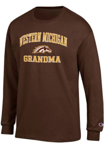 Champion Western Michigan Broncos Brown Grandma Jersey Long Sleeve T Shirt