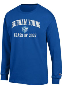 Champion BYU Cougars Blue Font Class of 2027 Jersey Long Sleeve T Shirt