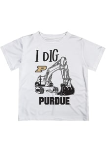 Vive La Fete Purdue Boilermakers Youth White Excavator Short Sleeve T-Shirt