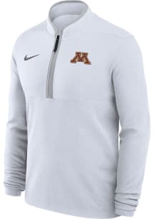 Nike Minnesota Golden Gophers Mens White Victory Long Sleeve Qtr Zip Pullover