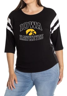Flying Colors Iowa Hawkeyes Womens Black Abigail LS Tee