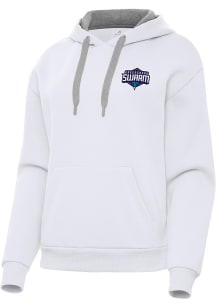 Antigua Greensboro Swarm Womens White Victory Hooded Sweatshirt