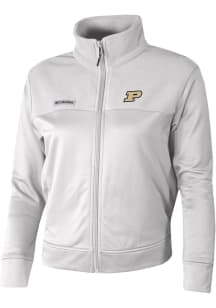 Columbia Purdue Boilermakers Womens White River Fleece Long Sleeve Full Zip Jacket