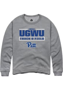 Emeka Ugwu Pitt Panthers Mens Graphite NIL Stacked Box Player Crew