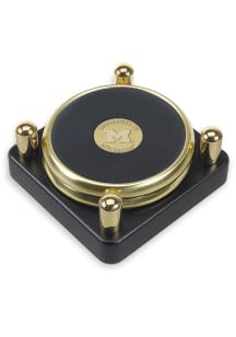 Michigan Wolverines 2pk Leather Medallion Coaster - Gold