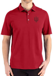 Cutter and Buck Indiana Hoosiers Red Advantage Refresh Pique Big and Tall Polo