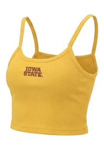Iowa State Cyclones Womens Gold Cami Tank Top