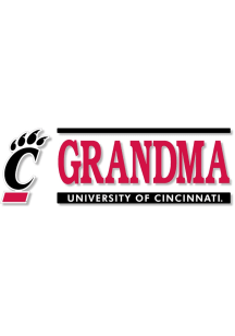 Cincinnati Bearcats 6x2 Grandma Auto Decal - Red