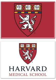 Harvard Crimson Medical School 2pk 2x3 Rectangle Magnet
