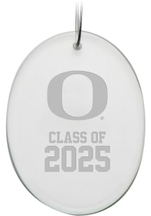 Oregon Ducks Class of 2025 Oval Ornament - White