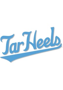 North Carolina Tar Heels 5 inch Auto Static Cling Decal - Light Blue