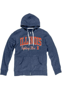 Blue 84 Illinois Fighting Illini Womens Navy Blue Laugna Long Sleeve Full Zip Jacket