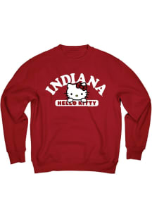 Blue 84 Indiana Hoosiers Womens Red Quick Look Crew Sweatshirt