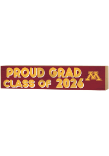 KH Sports Fan Minnesota Golden Gophers Class of 2026 Block Sign - Maroon