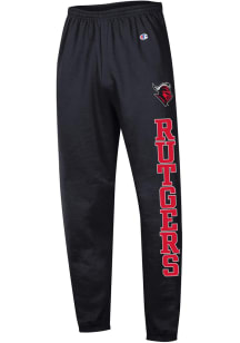 Champion Rutgers Scarlet Knights Mens Black Banded Sweatpants