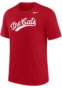Nike Cincinnati Bearcats Red Cats Script Short Sleeve Fashion T Shirt