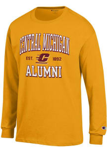 Champion Central Michigan Chippewas Gold Est Date Alumni Jersey Long Sleeve T Shirt
