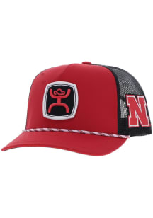 Hooey Nebraska Cornhuskers 6 Panel Trucker Adjustable Hat - Red